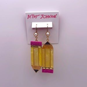 Betsey Johnson Pencil Earrings ✏️